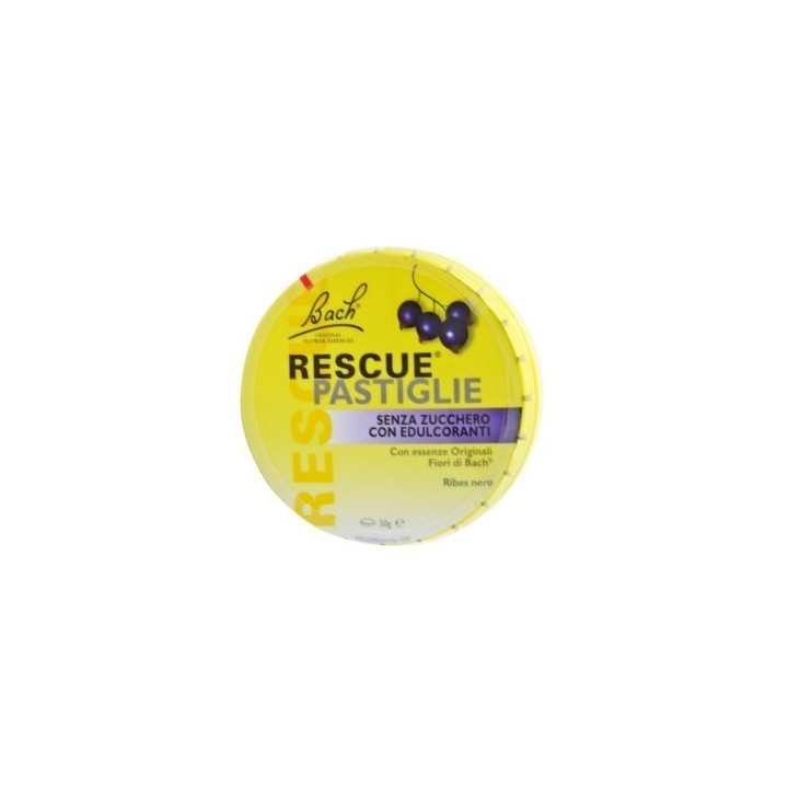 Bach Original Rescue Remedy Pastiglie contro Stress e Nervosismo Gusto Ribes Nero 50 g
