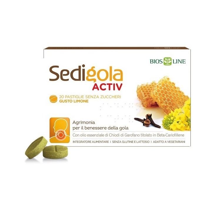 Bios Line Sedigola Apix Activ Limone 20 pastiglie