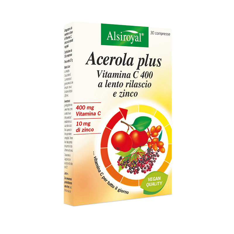 Alsiroyal Acerola Plus Vitamina C 400 30 Compresse
