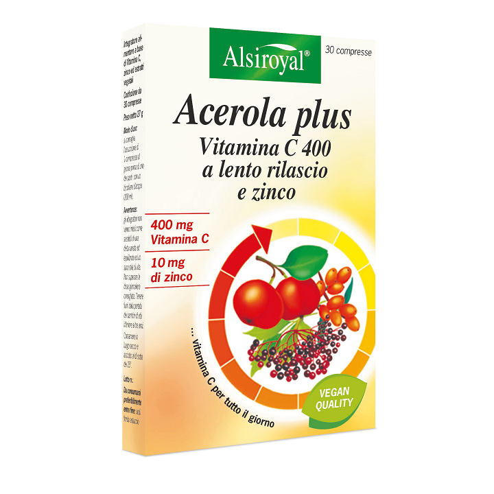 Alsiroyal Acerola Plus Vitamina C 400 30 Compresse