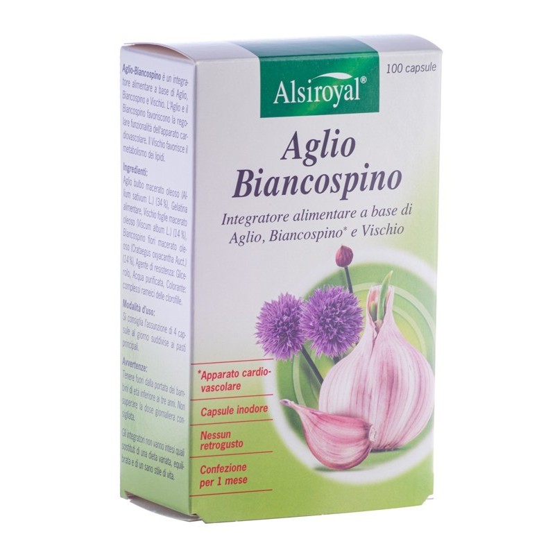 Alsiroyal Aglio Biancospino 100 capsule