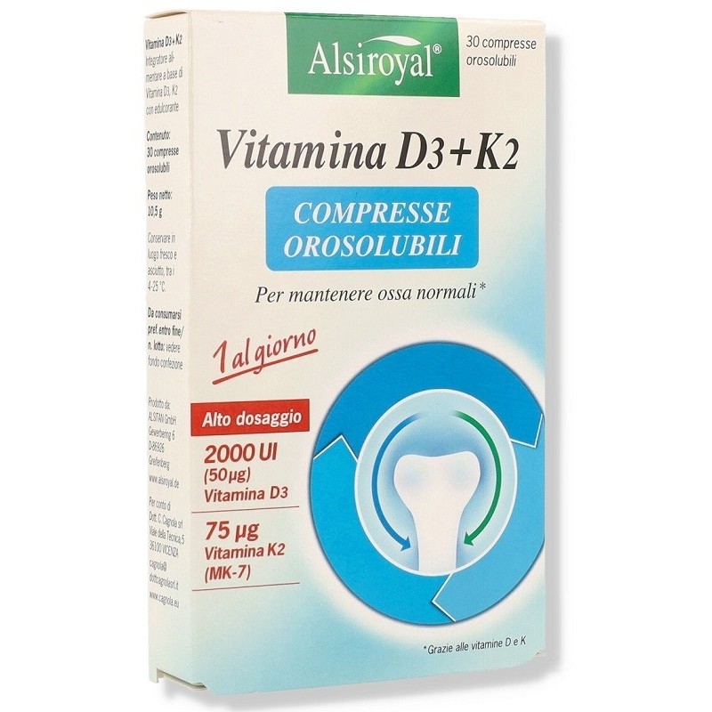 Alsiroyal Vitamina D3+K2 30 compresse