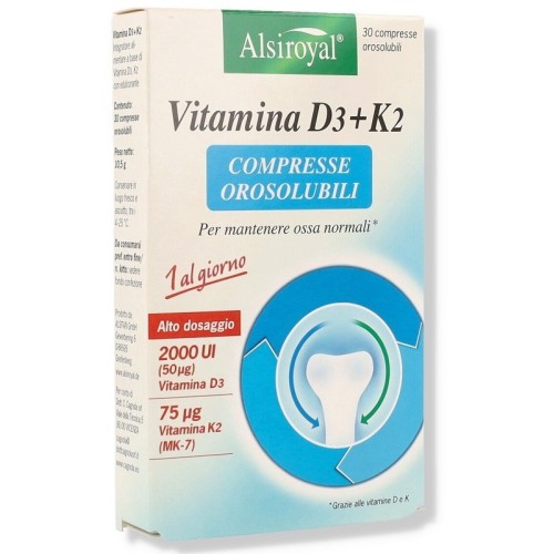 Alsiroyal Vitamina D3+K2 30 compresse