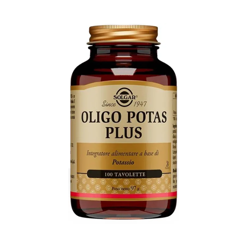 Solgar Oligo Potas Plus 100 tavolette