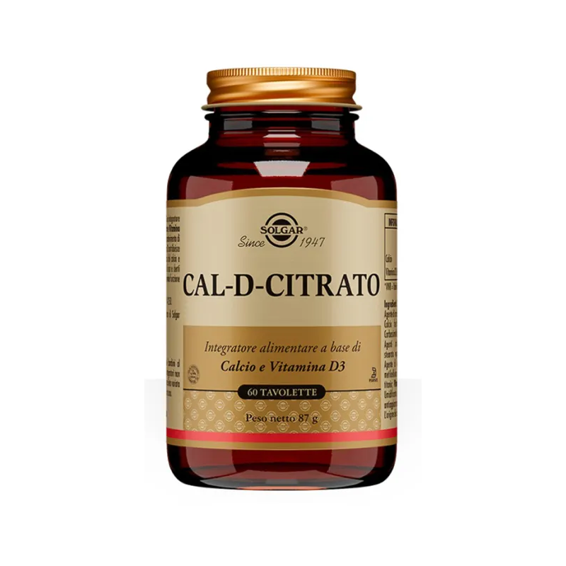 Solgar Cal D Citrato 60 tavolette