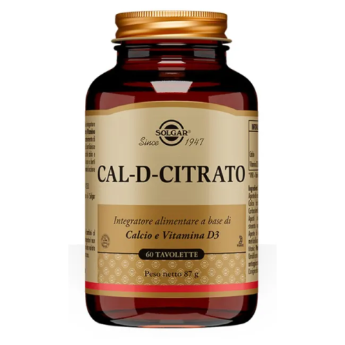 Solgar Cal D Citrato 60 tavolette
