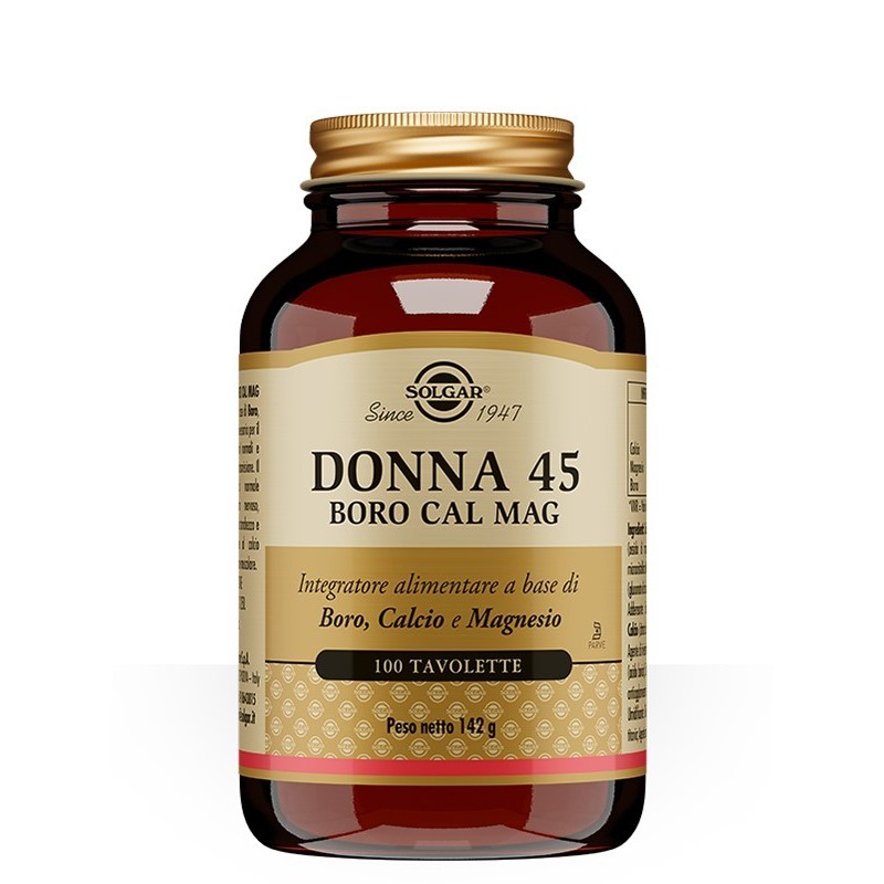 Solgar Donna 45 Boro Cal Mag 100 tavolette