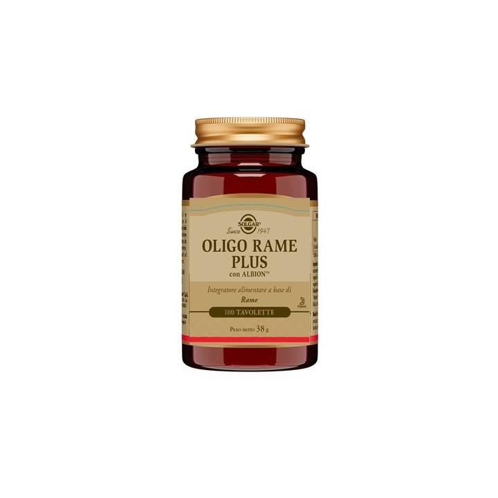 Solgar Oligo Rame Plus 100 tavolette