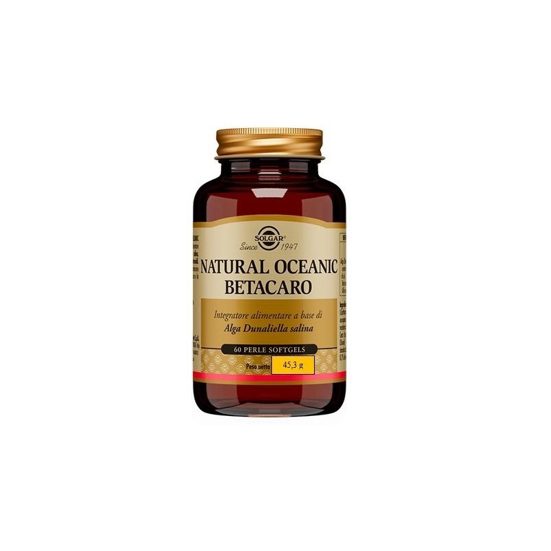 Solgar Natural Oceanic Betacaro 60 perle softgels
