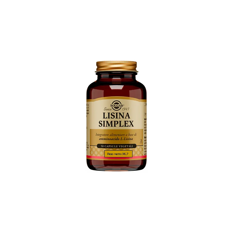 Solgar Lisina Simplex 50 capsule vegetali