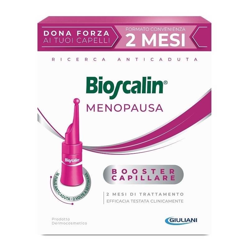 Bioscalin Menopausa Donna Trattamento Rinforzante per Capelli 16 Fiale