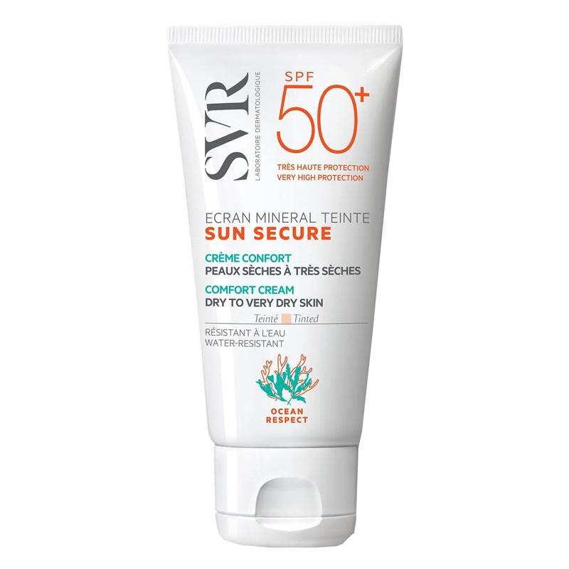 SVR Sun Secure Ecran Mineral Teinté Crema Viso Pelle Secca 50ml