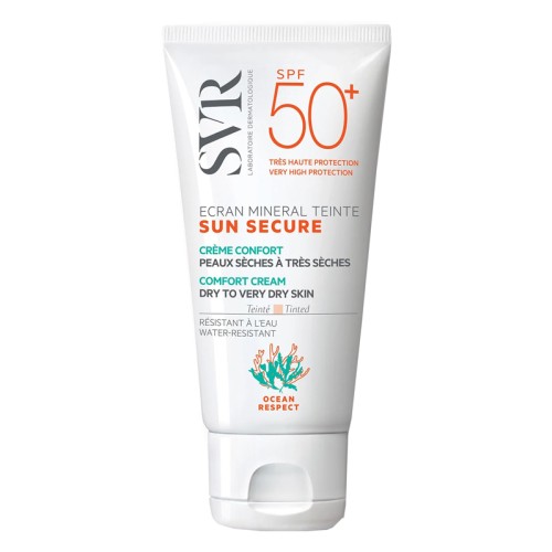 SVR Sun Secure Ecran Mineral Teinté Crema Viso Pelle Secca 50ml