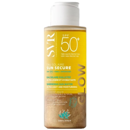 SVR Sun Secure Eau Solaire Glow Acqua Solare Illuminante SPF50+ Viso e Corpo 100ml