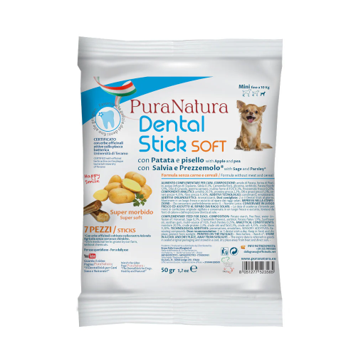 Pura Natura Dental Stick Grain Free Mini per Cani fino a 10 Kg