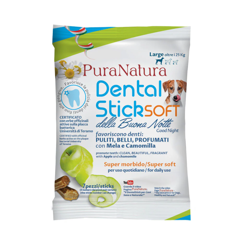 Pura Natura Dental Stick Buonanotte Large per Cani oltre i 25 kg