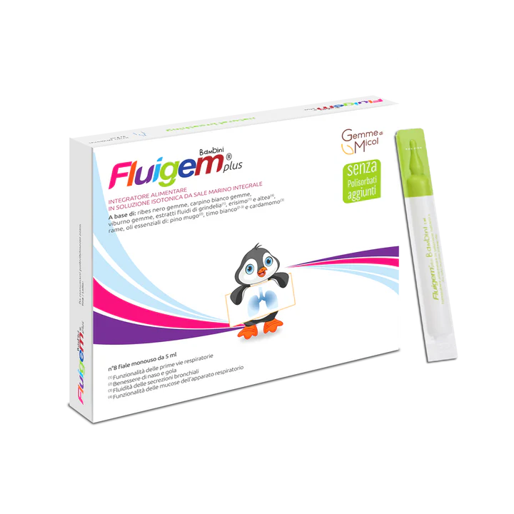 Fluigem Plus Bambini 8 fiale da 5 ml