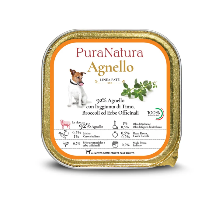 PATÉ ADULT AGNELLO E TIMO 150G