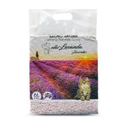 LETTIERA GATTO LAVANDA 6L