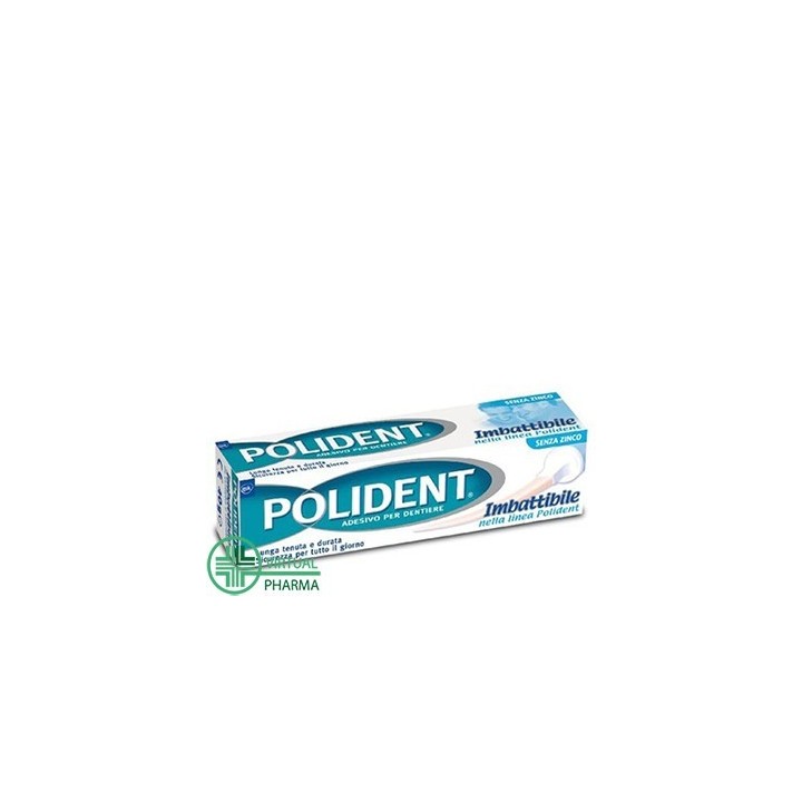 Polident Imbattibile Crema Adesiva per Dentiere Lunga Tenuta e Durata 40 g