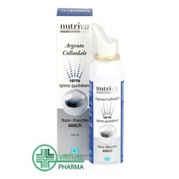 Nutriva Argento Colloidale Spray Igiene Quotidiana Naso Orecchie Adulti 100 ml