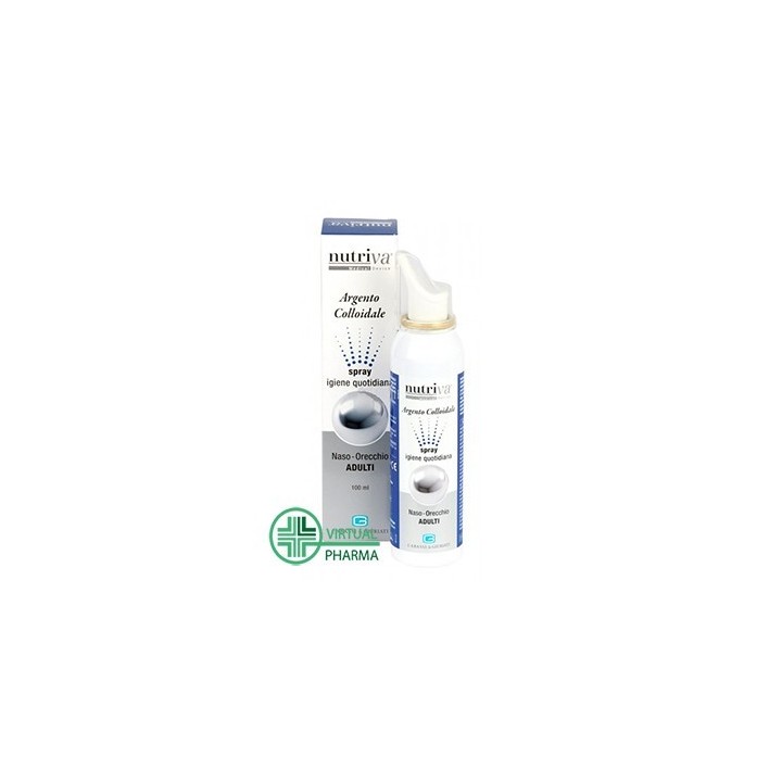 Nutriva Argento Colloidale Spray Igiene Quotidiana Naso Orecchie Adulti 100 ml