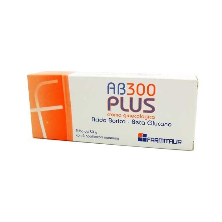 AB 300 Plus Crema Ginecologica Antimicotica 30 g + 6 applicatori